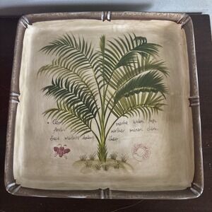 Dario Farrucci Hand Crafted Hand Painted Martinique Tabletops 9.5"square Display